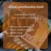 Load image into Gallery viewer, Yarn &amp; Book 3 - &#39;All Fours&#39; individual tonals  - pre-order