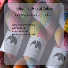 Load image into Gallery viewer, Yarn &amp; Book - &#39;Ichigo&#39; individual colourway  - pre-order